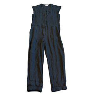 Reistor 100% Hemp Black Jumpsuit Organic Natural Fibers Size Small Women's